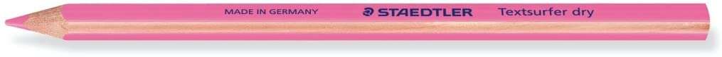 Staedtler Textsurfer Dry 128 64 Lapiz Fluorescente de Color Triangular - Mina de 4mm - Madera de Bosques Sostenibles - Color Rosa Neon - Cantidad: 12