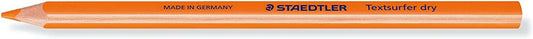Staedtler Textsurfer Dry 128 64 Lapiz Fluorescente de Color Triangular - Mina de 4mm - Madera de Bosques Sostenibles - Color Naranja Neon - Cantidad: 12