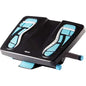 Fellowes Energizer Reposapies - 3 Ajuste de Altura - Superficie Efecto Masaje - Efecto Balanceo - Color Negro