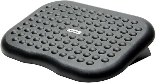 Fellowes Reposapies con Inclinacion Ajustable 0° a 15° - Gran Superficie de 45x33 cm - Textura Efecto Masaje - Color Negro