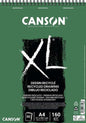 Canson XL Recycled Bloc de Dibujo con 50 Hojas A4 - Espiral Microperforado - Grano Fino - 160g - Color Blanco