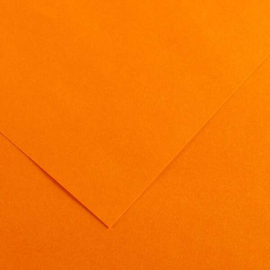 Canson Guarro Pack de 25 Cartulinas Iris de 185g - 50x65cm - Color Mandarina