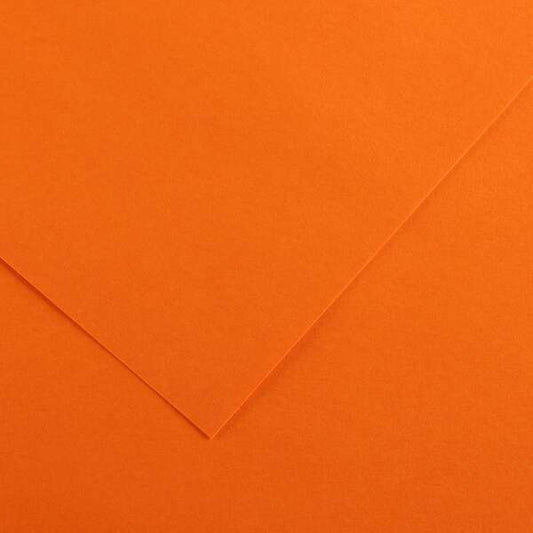 Canson Guarro Pack de 25 Cartulinas Iris de 185g - 50x65cm - Color Naranja