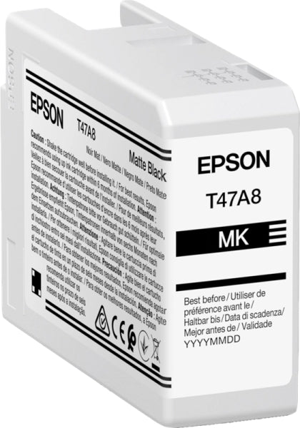 Epson T47A8 Negro Mate Cartucho de Tinta Original - C13T47A800