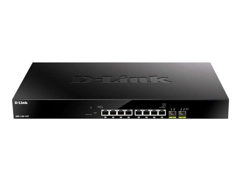 D-Link Switch Semigestionable 8 Puertos 2.5G + 2 Puertos 10G/1G PoE