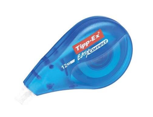 Tipp-Ex Easy Correct Cinta Correctora 4.2mm x 12m - Resistente - Escritura Instantanea - Cantidad: 10