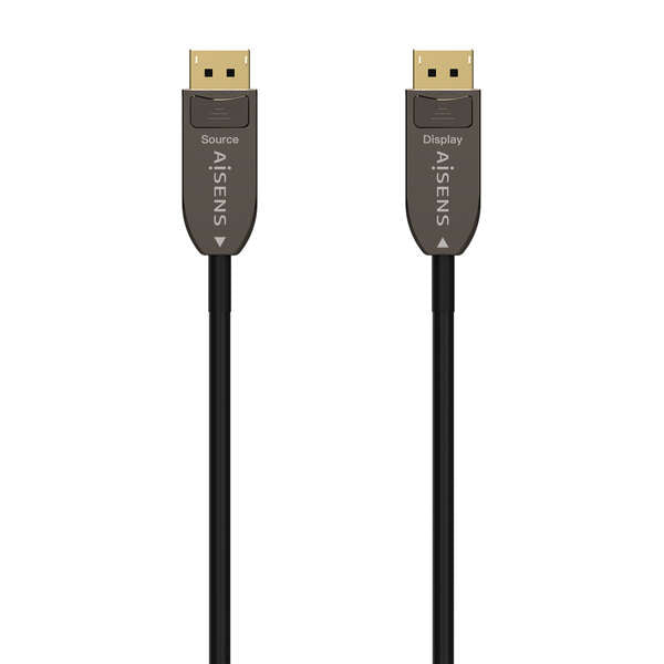 Aisens Cable DisplayPort AOC V1.4 8K@60HZ 4K@120Hz 4:4:4 32.4GBPS - DP/M-DP/M - 15M - Color Negro