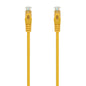 Aisens Cable de Red Latiguillo RJ45 LSZH Cat.6A 500 MHZ UTP AWG24 - 0.3m - Libre de Halogenos - 10 Gigabit/s - Color Amarillo