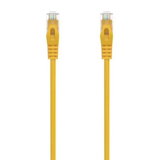 Aisens Cable de Red Latiguillo RJ45 LSZH Cat.6A 500 MHZ UTP AWG24 - 0.50m - Libre de Halogenos - 10 Gigabit/s - Color Amarillo