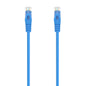 Aisens Cable de Red Latiguillo RJ45 LSZH Cat.6A 500 MHZ UTP AWG24 - 0.50m - Libre de Halogenos - 10 Gigabit/s - Color Azul