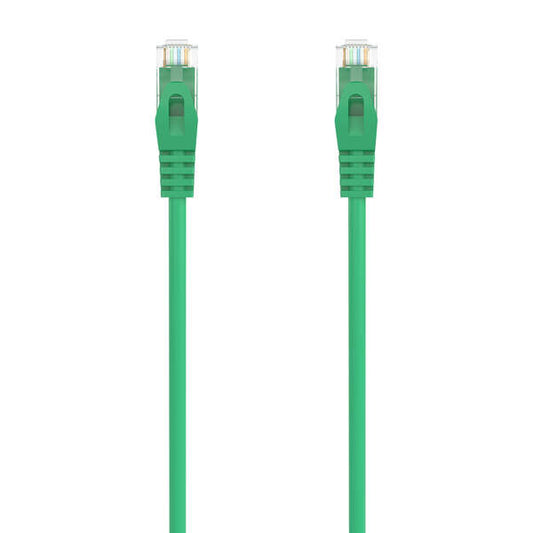 Aisens Cable de Red Latiguillo RJ45 LSZH Cat.6A 500 MHZ UTP AWG24 - 3m - Libre de Halogenos - 10 Gigabit/s - Color Verde
