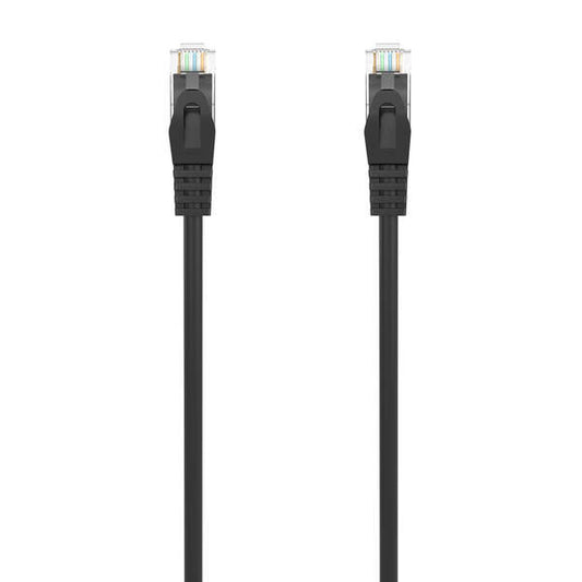 Aisens Cable de Red Latiguillo RJ45 LSZH Cat.6A 500 MHZ UTP AWG24 - 0.25m - Libre de Halogenos - 10 Gigabit/s - Color Negro