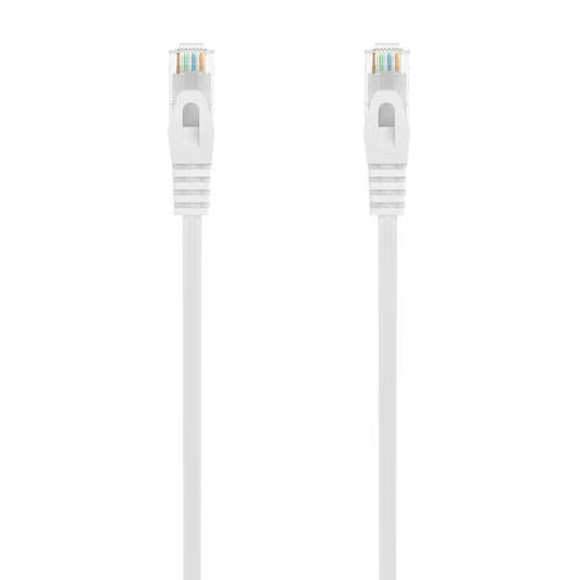 Aisens Cable de Red Latiguillo RJ45 LSZH Cat.6A 500 MHZ UTP AWG24 - 1.5m - Libre de Halogenos - 10 Gigabit/s - Color Blanco
