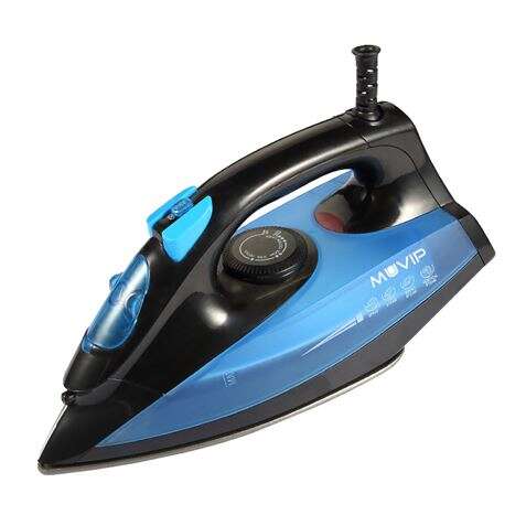 Muvip Plancha de Ropa con Vapor 1600W - Suela de Ceramica - Deposito de 140ml - Control de Temperatura - Cable 1.8m