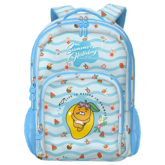 Dohe Kakao Friends Summer Holiday Mochila Escolar Grande - 3 Compartimentos - Bolsillos Laterales - Tirantes Acolchados y Ajustables - Adaptable a Carro