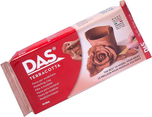 Das Pasta para Modelar - 1kg - Facil de Trabajar - Seca al Aire - Color Terracota