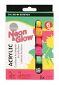 Daler Rowney Simply Pack de 6 Pinturas Acrilicas 12ml - Colores Surtidos Neon