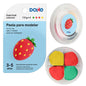 Dohe Coleccion Cute Fruit Pasta para Modelar Fresa - Ligera y Flexible - Apto para Niños de 3 a 5 Años