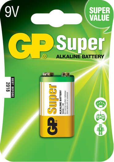 GP Pila Super Alcalina LR09 9V