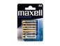 Maxell Pack de 4 Pilas Alcalinas LR06 AA 1.5V