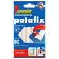 Imedio Patafix Masilla Adhesiva Blanca - Fuertes, Limpias y Removibles - 80 Piezas - Cantidad: 12