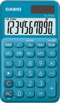 Casio SL-310UC Calculadora de Bolsillo - Calculo de Impuestos - Pantalla LCD de 10 Digitos - Solar y Pilas - Color Azul