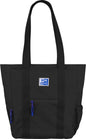 Oxford Tote B-Trendy Bolso de Mano - Bolsillo Frontal y Laterales - Compartimento para Portatil/Tablet - Cierre de Cremallera - Tamaño 34x31x12cm - Color Negro