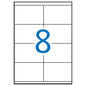 Apli Pack de 800 Etiquetas Blancas Permanentes 105.0 x 70.0mm - 100 Hojas x 8 Etiquetas