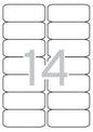 Apli Etiquetas Blancas Permanentes 99.1 x 38.1mm 25 Hojas