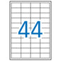 Apli Etiquetas Blancas Permanentes 48.5 x 25.4mm 10 Hojas