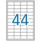 Apli Etiquetas Blancas Permanentes para Laser 48.5 x 25.4mm 250 Hojas