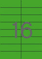 Apli Etiquetas Verdes Permanentes 105.0 x 37.0mm 20 Hojas