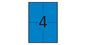 Apli Etiquetas Azules Permanentes 105.0 x 148.0mm 20 Hojas