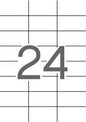 Apli Etiquetas Translucidas Resistentes Intemperie 70.0 x 37.0mm 20 Hojas