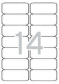 Apli Etiquetas Translucidas Resistentes Intemperie 99.1 x 38.1mm 20 Hojas