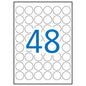 Apli Etiquetas Blancas Resistentes Intemperie Ø 30.0mm 20 Hojas