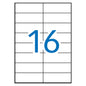 Apli Etiquetas Blancas Extrafuertes 105.0 x 37.0mm 100 Hojas