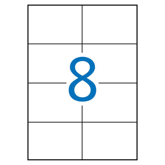 Apli Etiquetas Blancas Extrafuertes 105.0 x 74.0mm 100 Hojas