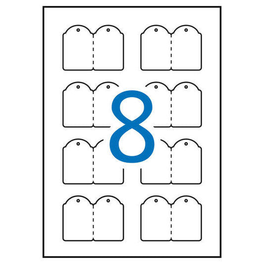 Apli Etiquetas Colgantes Imprimibles 36.0 x 53.0mm 10 Hojas