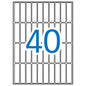 Apli Etiquetas A5 Blancas 13.0 x 50.0mm 15 Hojas