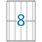 Apli Etiquetas A5 Blancas 31.0 x 100.0mm 15 Hojas