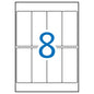 Apli Etiquetas A5 Blancas 36.0 x 82.0mm 15 Hojas