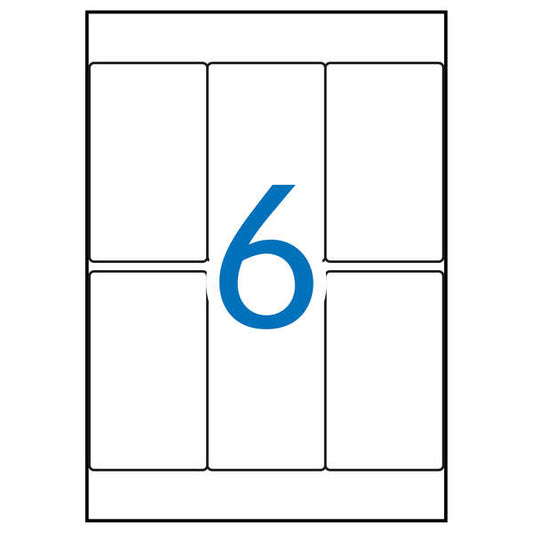Apli Etiquetas A5 Blancas 49.0 x 82.0mm 15 Hojas