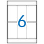 Apli Etiquetas A5 Blancas 49.0 x 82.0mm 15 Hojas