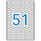 Apli Etiquetas A5 Blancas Joyeria 48.0 x 8.0mm 15 Hojas