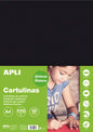 Apli Cartulina Negra A4 170g 50 Hojas