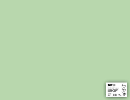 Apli Cartulina Verde Esmeralda 50 x 65cm 170g 25 Hojas