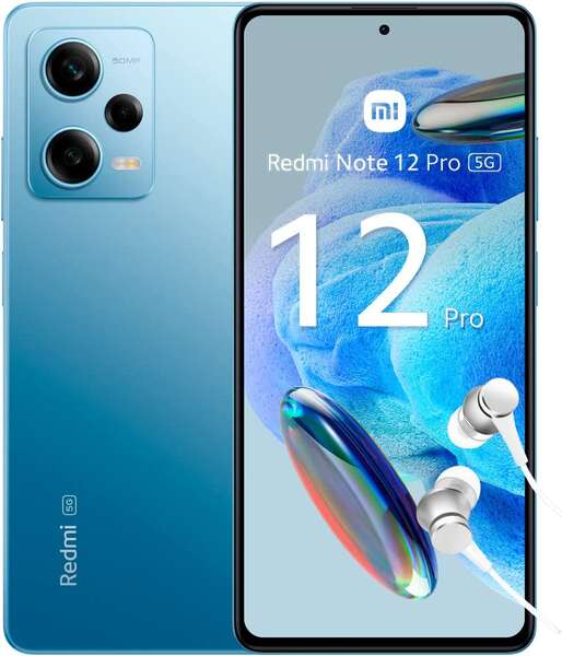 Xiaomi Redmi Note 12 Pro 5G Smartphone Pantalla Amoled 6.67" FHD+ 120Hz - 8GB - 256GB - Camara Triple 50MP - Bateria 5000mAh - Carga Rapida 67W