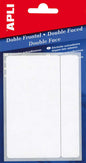 Apli Etiquetas Doble Frontal Blancas 13.0 x 40.0mm