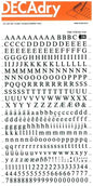 Apli Letras y Numeros Transferibles Super 6mm - 390 Caracteres - Negros Intensos